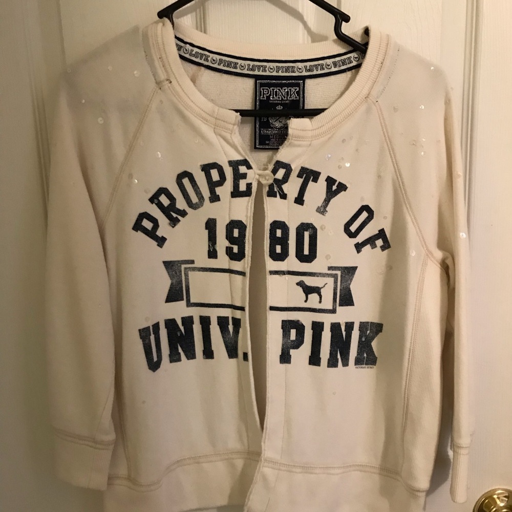 VS Pink Open-Front Coverup Jacket